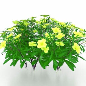 Gele bloemen planten 3D-model