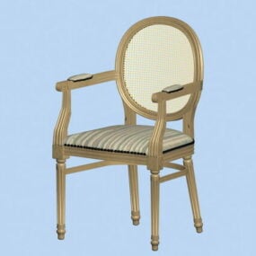3д модель викторианского акцентного кресла