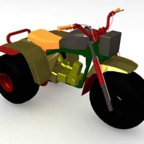 三轮沙滩车3d模型