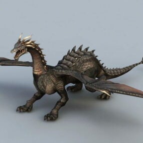 Evil Black Dragon 3d model