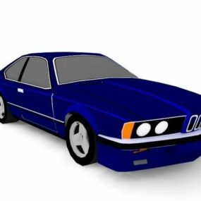 Modello 3d di auto blu