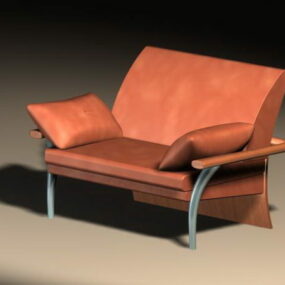 كرسي أريكة فردي نموذج ثلاثي الأبعاد