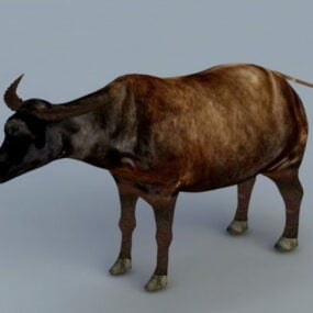 Реалистичная 3д модель водяного буйвола