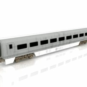 ماشین قطار مسافری مدل سه بعدی