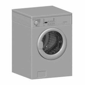 Lavadora de ropa de carga frontal modelo 3d