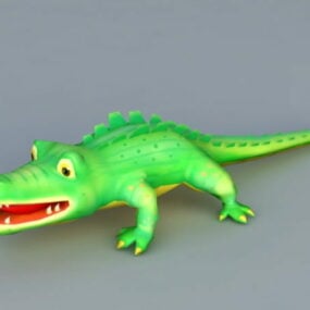 Cartoon krokodil 3D-model