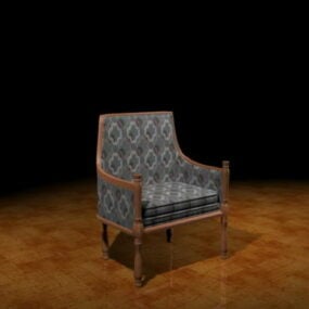 Vintage Accent Chair 3d-modell