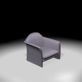 Modelo 3d de cadeira de sofá clássico