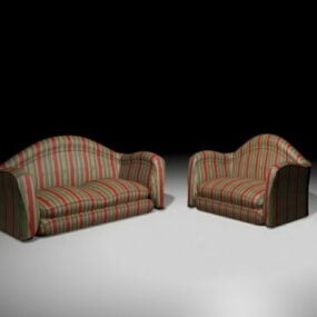 Fabric Sofa Sets 3d model