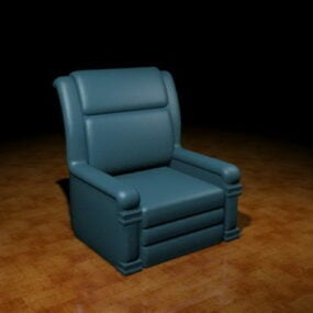 كرسي النادي الجلدي موديل 3D