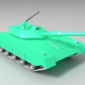 Modelo 3D do tanque de batalha principal