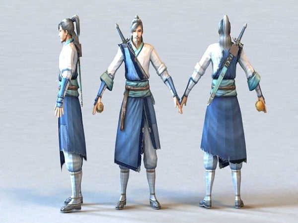 Chinese Swordsman Character