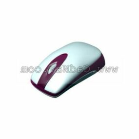 White Computer Mouse 3d model