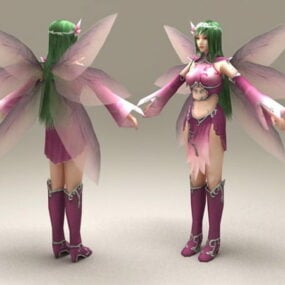 Purple Fairy 3d-malli