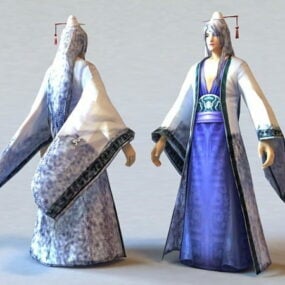 Ancient Chinese Scholar 3d model