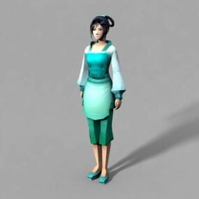 Çinli Köy Kızı 3D modeli
