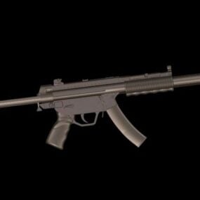 5д модель пистолета-пулемета Heckler & Koch Mp3