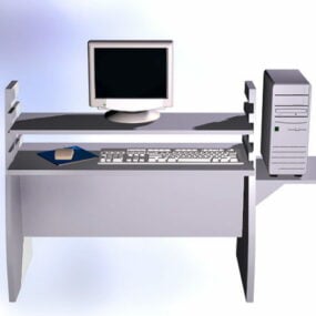 Meja Komputer Kantor model 3d