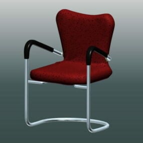 Вінтажне консольне крісло 3d модель
