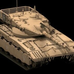 نموذج دبابة القتال الرئيسية ميركافا ثلاثي الأبعاد