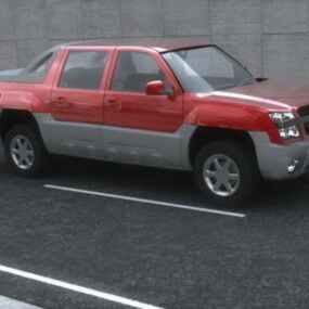 Mô hình 3d xe tải thể thao đa dụng Chevrolet Avalanche