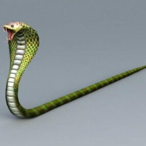 Mô hình rắn hổ mang chúa 3d