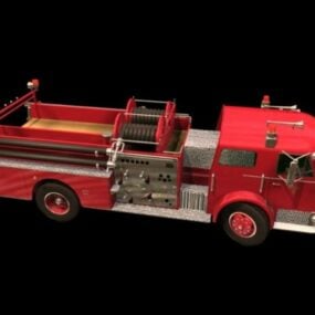 3д модель насосной пожарной машины