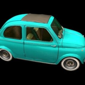 Fiat 500 stadsauto 3D-model