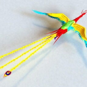نموذج طائر الفينيق ثلاثي الأبعاد