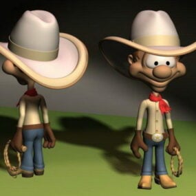 Τρισδιάστατο μοντέλο Cartoon Cowboy