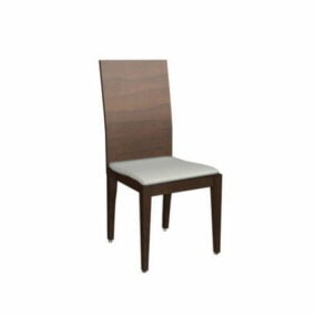 Wood Dining Chair 3d model