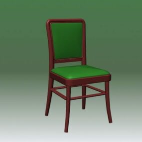 Modelo 3d de cadeira lateral estofada