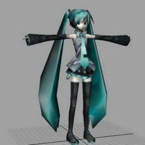 Hatsune Miku 3D-Modell