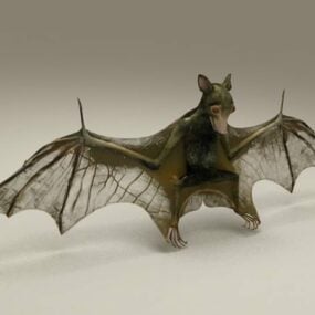 Modelo 3d de morcego animal