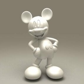 Modelo 3d del personaje de Mickey Mouse