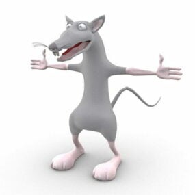 3д модель персонажа мультяшной мыши
