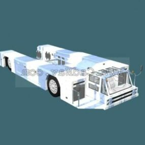 Model 3D pojazdu ciężarowego na lotnisku