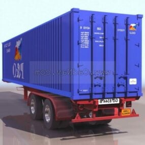 Typical Container Trailer 3d model