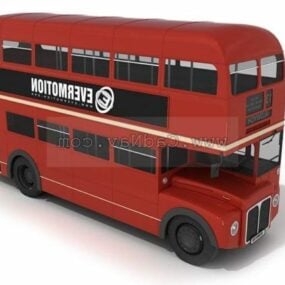 Westerse dubbeldekkerbus 3D-model