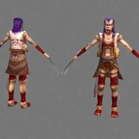 Claw Warrior Character 3d model