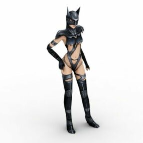 Fashion Catwoman Character 3d model