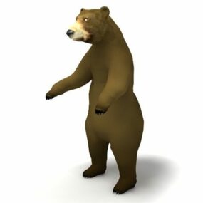 Asia Brown Bear Animal 3D-malli