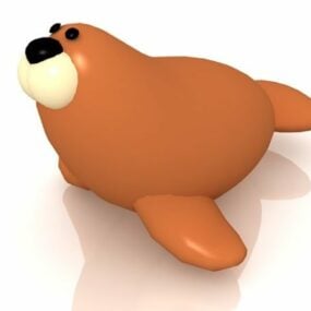 Cartoon Sea Lion Toy 3d model