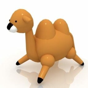 Modelo 3d de brinquedo de camelo de desenho animado
