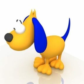 Τρισδιάστατο μοντέλο παιχνιδιού σκυλιών κινουμένων σχεδίων
