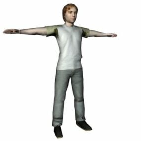 Personnage Jeune Homme Debout modèle 3D