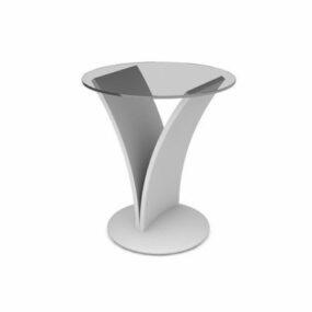 Round Side Table Furniture 3d model