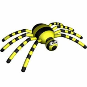 Mô hình 3d đồ chơi nhện hoạt hình