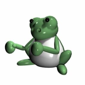 Kreslený 3D model hračky Frog