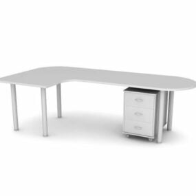 Office Workstation Table Furniture 3d model